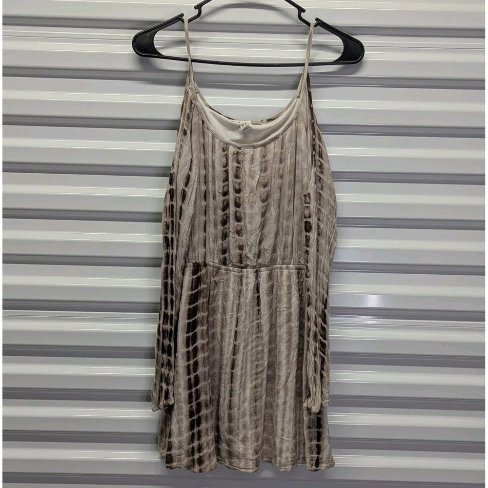 Fairy Grunge Cold Shoulder Tie Dye Mini Dress Boho Coquette Medium